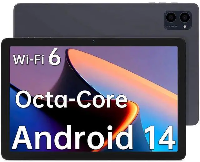 Main image of ApoloSign Tablet, 10.1 Android Tablet with Octa-core Processor, LCD Touchscreen, 8(4+4) GB RAM, 64GB ROM, 1TB Expandable Storage, Long Battery Life, Dual Camera, WiFi 6 (Gray)