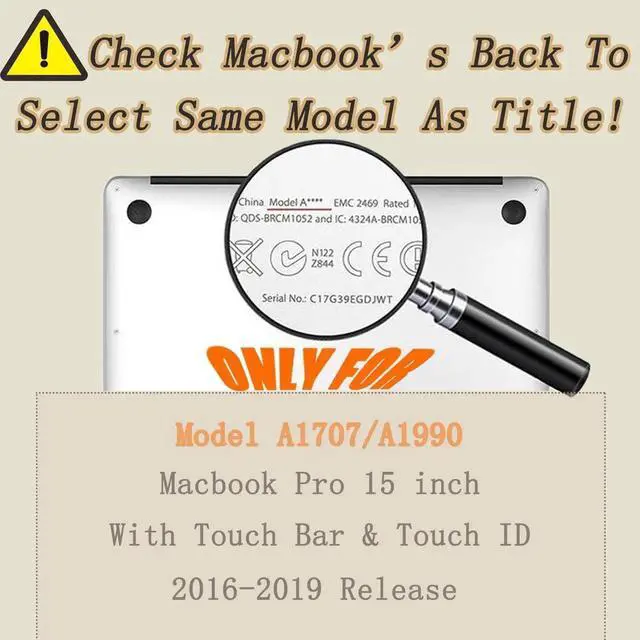 Alt view image 5 of 5 - MacBook Pro 15 Inch Case 2019 - 2016 Compatible with Touch Bar & ID, Plastic Hard Shell Cover & Keyboard Skin - World Map