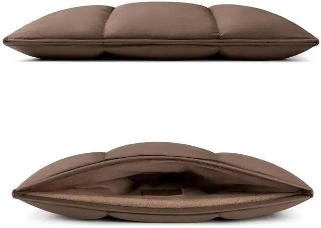 Alt view image 5 of 5 - Comfyable Puffy Laptop Sleeve 13 Inch 14 Inch, Quilted Puffer Laptop Carrying Case, Pillow Case Compatible with MacBook Air M4 2025 M3 M2 M1, MacBook Pro M4 Pro/Max, Mocha Brown