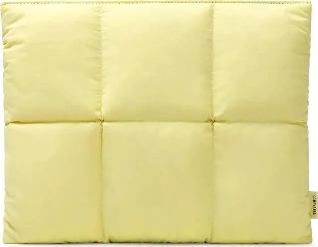 Main image of Comfyable Puffy Laptop Sleeve 13 Inch 14 Inch, Quilted Puffer Laptop Carrying Case, Pillow Case Compatible with MacBook Air M4 2025 M3 M2 M1, MacBook Pro M4 Pro/Max, Yellow