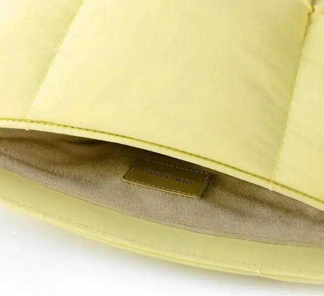 Alt view image 5 of 5 - Comfyable Puffy Laptop Sleeve 13 Inch 14 Inch, Quilted Puffer Laptop Carrying Case, Pillow Case Compatible with MacBook Air M4 2025 M3 M2 M1, MacBook Pro M4 Pro/Max, Yellow