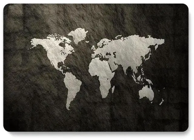 Alt view image 4 of 5 - Laptop Hard Case Compatible with MacBook Pro 16 Inch Case 2020 2019 Release Model A2141 with Touch Bar Touch ID, Protective Plastic Hard Shell Cover Case & Keyboard Cover Skin, World Map