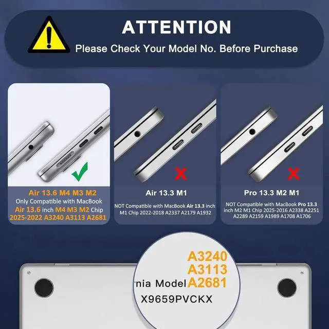 Alt view image 5 of 5 - MOSISO Compatible with MacBook Pro 13 inch Case M2 2025-2016 A2338 M1 A2251 A2289 A2159 A1989 A1708 A1706, Anti-Cracking Heavy Duty Plastic TPU Bumper Hard Case&Keyboard Skin&Screen Film, Wine Red