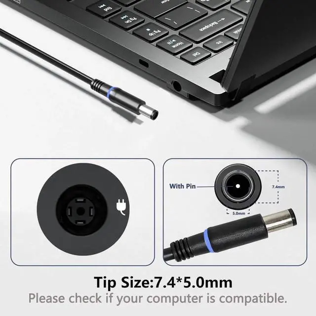 Alt view image 5 of 5 - 19.5V 16.9A 330W Laptop Charger Compatible with Dell Alienware M17 M18X X17 X51 m16 m18 x16 R1 P124F001 P51E001 P120F001, Area-51m G15 G16 5530 7630 AC Gaming Laptop Power Supply Adapter Cord