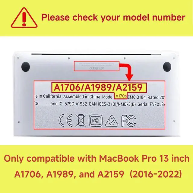 Alt view image 5 of 5 - Fulbrio Arts Compatible with MacBook Pro 13 inch Hard Shell Clear Case Skin, 2022, 2021,2016-2022 Release A1706/A1989/A2159 Slim Transparent Hard Shell with Keyboard Cover,Mandala Flower