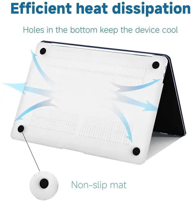 Alt view image 2 of 5 - Fulbrio Arts Compatible with MacBook Pro 13 inch Hard Shell Clear Case Skin, 2022, 2021,2016-2022 Release A1706/A1989/A2159 Slim Transparent Hard Shell with Keyboard Cover,Mandala Flower