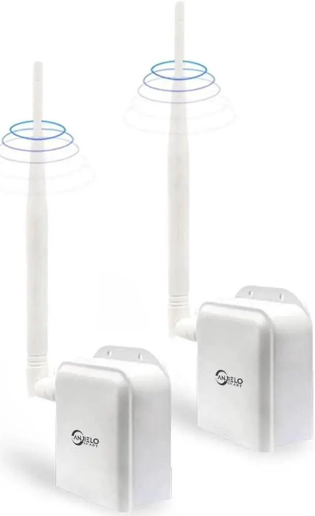 Main image of Wireless Bridge Point-to-Point Long Range Wireless Access with High-Gain Antenna, 2.4G WiFi Bridge Repeater Supports 2600 feet Outdoor Transmission Distance, Air Ethernet Cable