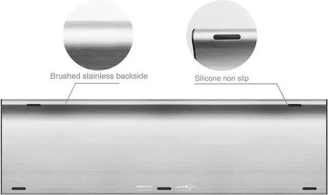 Alt view image 3 of 5 - Arteck 2.4G Wireless Keyboard and Mouse Combo Stainless Steel Ultra Slim Full Size Keyboard Keyboard and Ergonomic Mice for Computer Desktop PC Laptop and Windows 10/8/7 Build in Rechargeable Battery