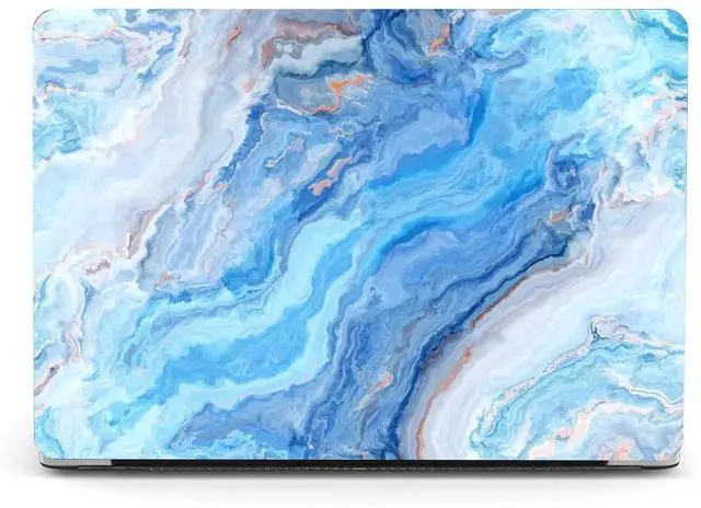 Main image of Berkin Arts Compatible with MacBook Pro 13 inch Cover, 2022, 2021, 2020-2016 Release A1706/A1989/A2159 with Keyboard Cover & Screen Protector Cloisonnism Abstract Blue Grey Marble