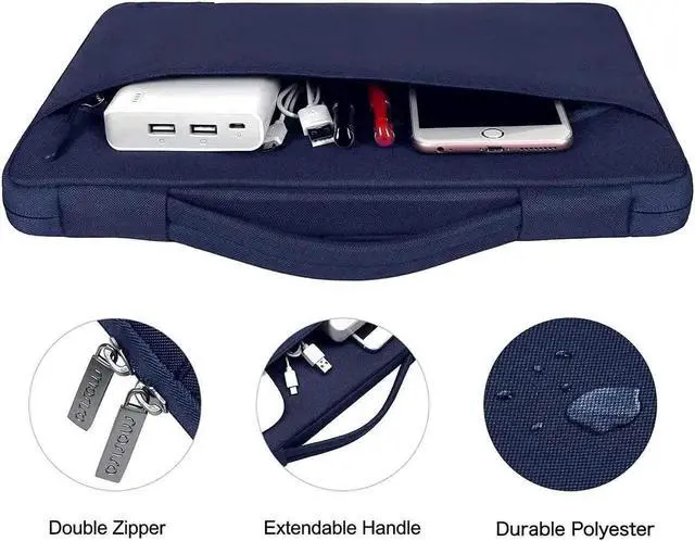 Alt view image 5 of 5 - MOSISO Compatible with MacBook Air 13 inch Case 2025 2024 2023 2022 M4 A3240 M3 A3113 M2 A2681, Hard Shell&Sleeve Bag&Keyboard Skin&Webcam Cover&Screen Film for MacBook Air 13.6 inch, Navy Blue