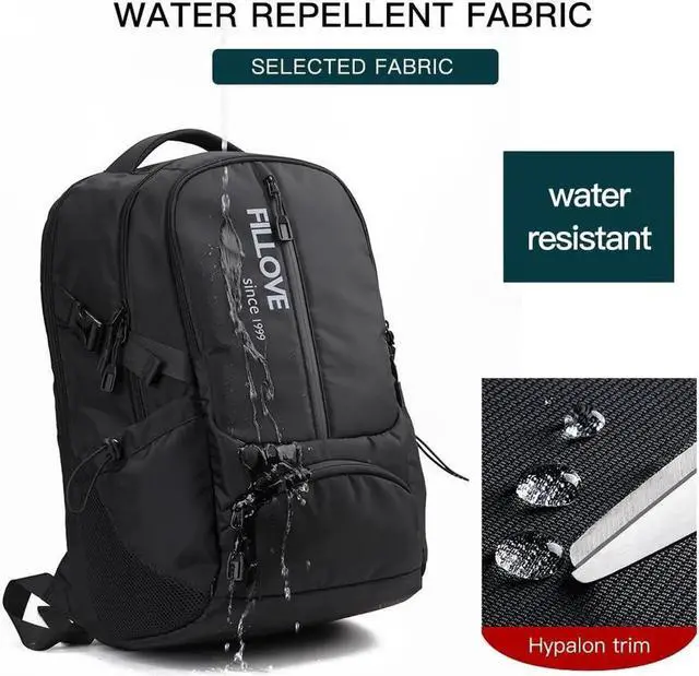 Alt view image 4 of 5 - FILLOVE Extra Large Backpack, FriendlyDurable Travel Backpack with USBCharging Port/Headphones Hole forMlen& amp ; WomenAnti theft& amp Secure, Water-Resistant Big Business College