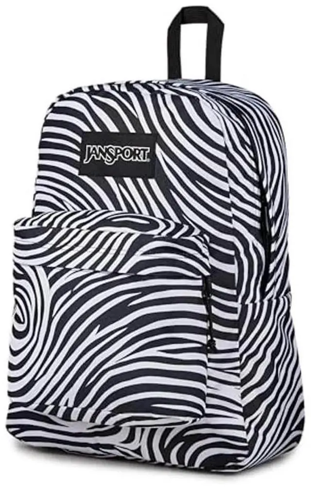 Alt view image 4 of 5 - JanSport SuperBreak Plus Backpack with Padded 15-inch Laptop Sleeve and Integrated Bottle Pocket - Spacious and Durable Daypack for Work and Travel - Surreal Swirlies