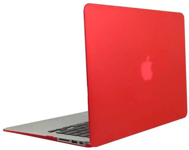 Alt view image 4 of 5 - TOJIA Compatible with MacBook Pro 13 Case,4 in 1 Rubberized Hard Cover with Keyboard Skin Screen Shell for MacBook Pro 13 Inch w/Out Touch Bar Touch ID Model:A1708 A1988, Red