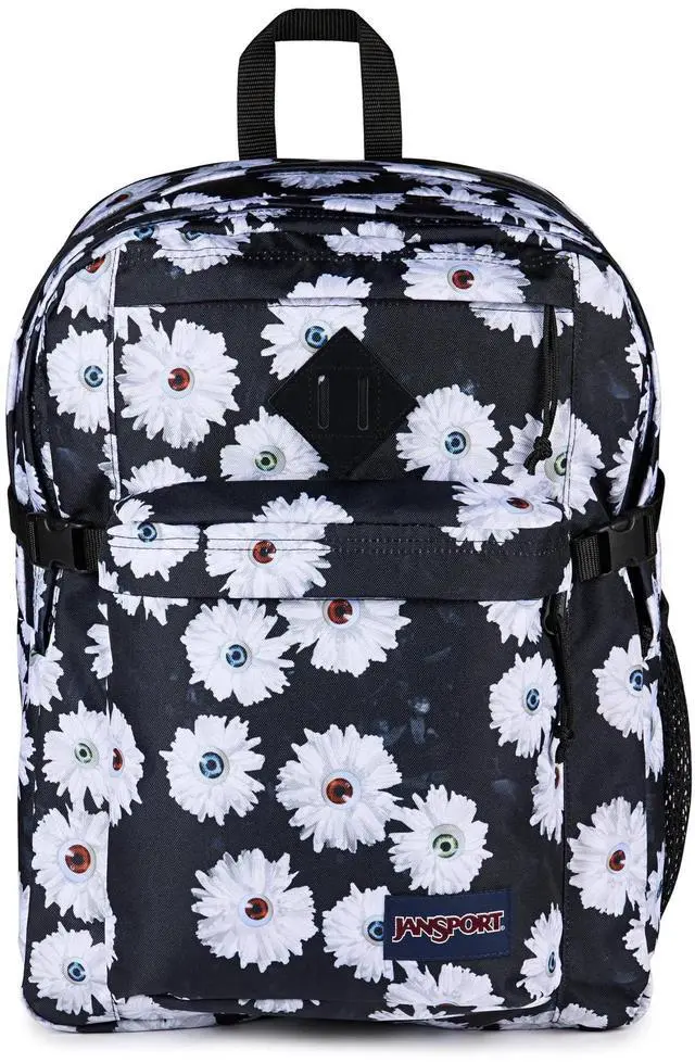 Main image of JanSport Main Campus Backpack - Travel or Work Backpack with 15-Inch Laptop Sleeve and Dual Water Bottle Pockets, Eyeball Blossom