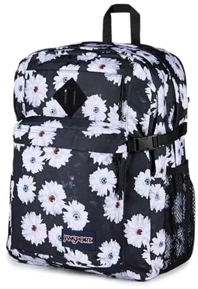 Alt view image 4 of 5 - JanSport Main Campus Backpack - Travel or Work Backpack with 15-Inch Laptop Sleeve and Dual Water Bottle Pockets, Eyeball Blossom