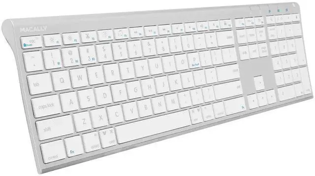 Alt view image 2 of 5 - Macally Premium Bluetooth Keyboard and Mouse for Mac | Compatible Apple Wireless Keyboard and Mouse Combo (110 Keys Multi-Device Rechargeable) Keyboard Mouse for MacBook Pro/Air and iMac - Space Gray
