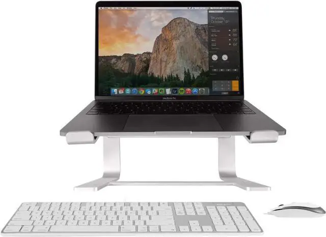 Main image of acally Ultra Slim Wired Keyboard, a Silent Wired Mouse, and an Ergonomic Laptop Stand, Excellent Apple Accessories