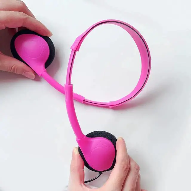 Alt view image 4 of 5 - ZHENWAY 30 Pack Class Set Headphones for Kids Students School Classroom Bulk Earphones Adjustable with 3.5 mm Jack for Library Children Adults(004 Multi Color Headphones)