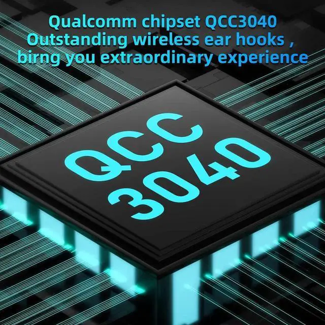 Alt view image 2 of 5 - CCA BTX TWS Bluetooth 5.2 True Wireless Lossless AptX HiFi Earhooks Adapter with Microphone C Pin Suitable for in-Ear Headphones/Earbuds, Such as C12, etc.