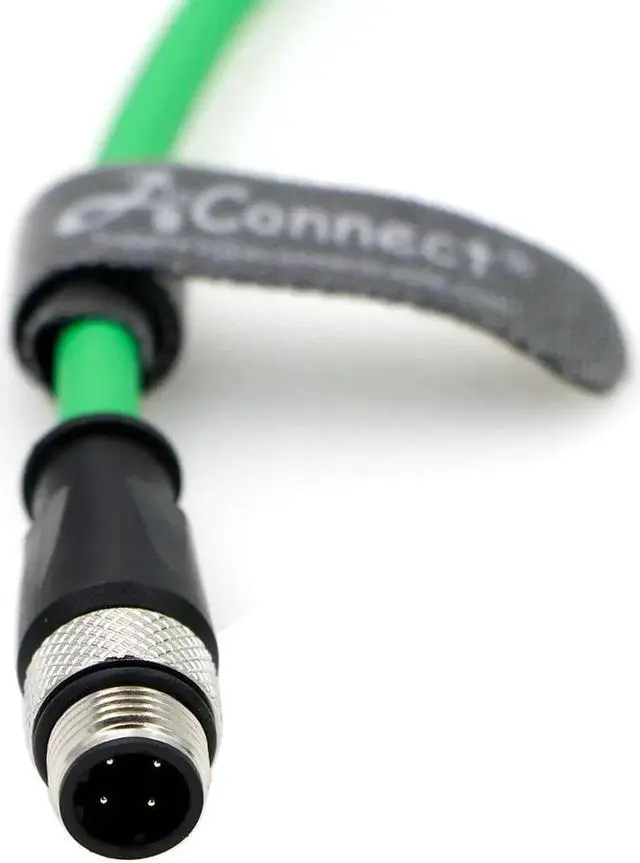 Alt view image 3 of 5 - AConnect M12-D-Code Ethernet-Cable for Industrial Camera M12 4 Pin Male D-Code to 4 Pin Male D-Code Shielded Cat5e Ethernet Cord Waterproof 5M/16.4Ft