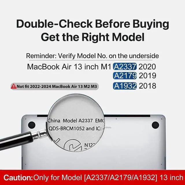 Alt view image 4 of 5 - CISSOOK for MacBook Air 13 inch Case 2021 2020 2019 2018 Release M1 A2337 A2179 A1932 Model, Floral Hard Shell Case with Keyboard Cover Screen Protector for MacBook Air 13 with Touch ID, Retro Flower