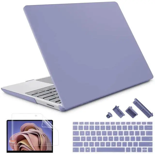 Alt view image 4 of 5 - Lepeoac Case for 13.5" Microsoft Surface Laptop 5/4/3 with Metal Palm Rest ONLY 2019-2022 Release Models:1868/1951, Plastic Hard Shell Case with Keyboard Cover & Screen Protector, Lavender Gray