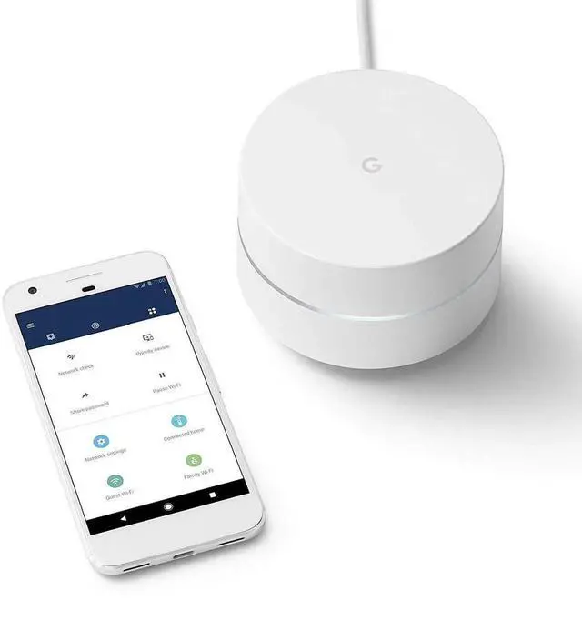 Alt view image 4 of 5 - Google WiFi System, 1-Pack - Router Replacement for Whole Home Coverage - NLS-1304-25,white
