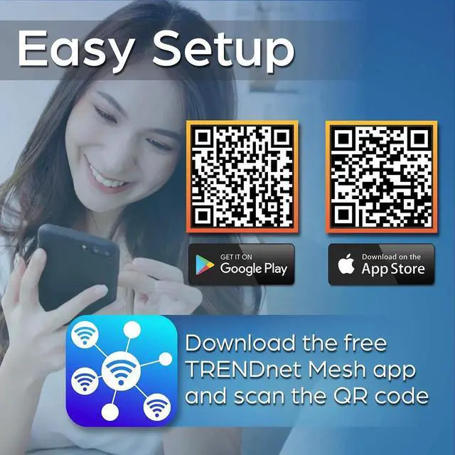 Alt view image 3 of 5 - TRENDnet AC2200 WiFi Mesh Router System, TEW-830MDR2K,2 x AC2200 WiFi Mesh Routers, App-Based Setup, Expanded Home WiFi(Up to 4,000 Sq Ft. Home),Supports 2.4Ghz/5G,White