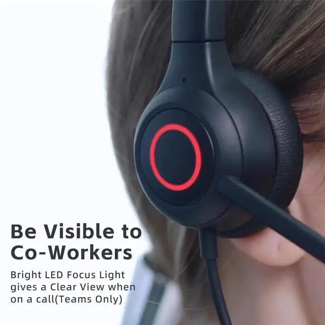 Alt view image 2 of 5 - TruVoice Voicepro 80 Premium Headset and Webcam Bundle (Includes Double Ear USB Headset and 1080P Webcam) All-in-One Combination