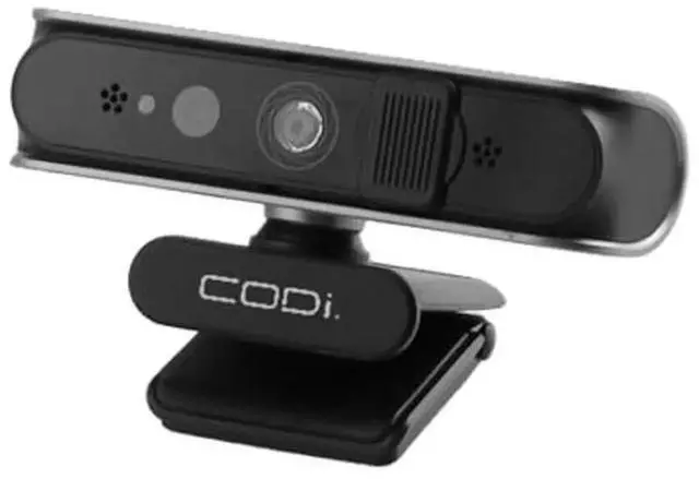 Alt view image 3 of 5 - CODi Allocco HD 1080P Windows Hello Webcam with IR Facial Recognition & Noise-Canceling Mic Autofocus, USB-A, Tripod Mount