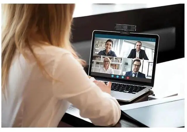 Alt view image 5 of 5 - CODi Allocco HD 1080P Windows Hello Webcam with IR Facial Recognition & Noise-Canceling Mic Autofocus, USB-A, Tripod Mount