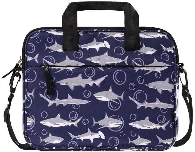Main image of Choco Mocha 12.5 Inch Kids Tablet Sleeve Bag for Boys, Navy, Polyester
