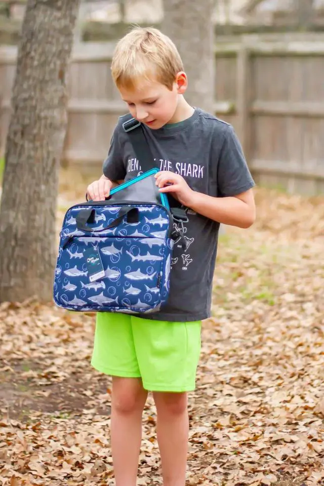 Alt view image 4 of 5 - Choco Mocha 12.5 Inch Kids Tablet Sleeve Bag for Boys, Navy, Polyester