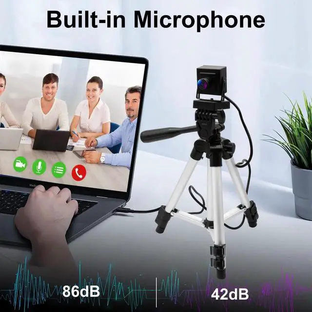 Alt view image 2 of 5 - Fisheye USB Camera Wide Angle 1080P 30fps - H.264 Low Light Webcam with Microphone for PC Windows MacOS Linux Android - Metal Housing Security Camera for Video Calls, 3d Printer, Zoom/Skype/Teams