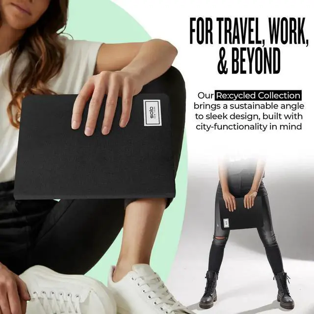 Alt view image 2 of 5 - Solo New York Universal Tablet Case - Fits 8.5"-11" Tablets, Compatible with iPad 11th Generation, iPad Air M3, iPad Pro M4, Fire HD 10, & More, Dedicated Magnetic Pen Space - Hoyt, Black