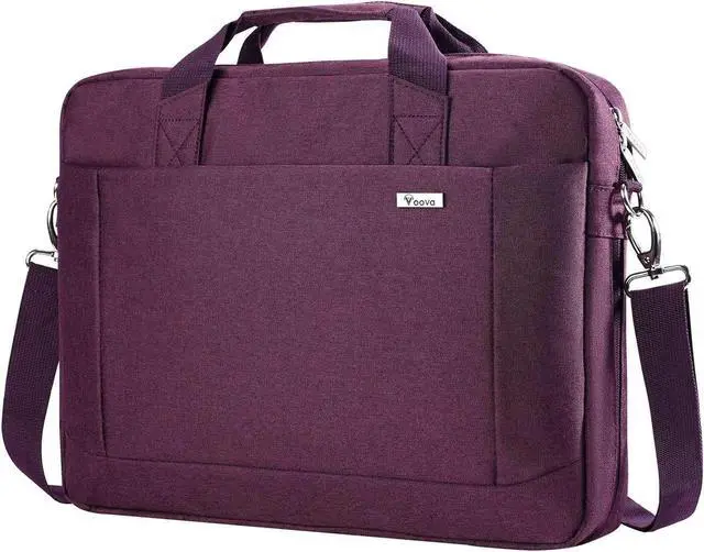 Main image of Voova Laptop Bag Case 15 15.6 16 Inch, Computer Sleeve Messenger Bag with Shoulder Strap Expandable Waterproof Business Briefcase for Women Ladies to Work Travel School, Fit 14-16 Inch Laptop,Purple