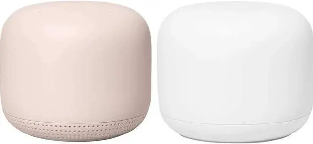 Main image of Google Nest WiFi - AC2200 (2nd Generation) Router and Add On Access Point Mesh Wi-Fi System (2-Pack, Sand)