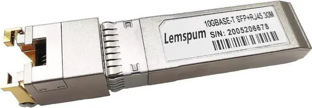 Alt view image 4 of 4 - 10GBASE-T SFP+ to RJ45 Transceiver, 10Gbe Copper 30m RJ-45 Optical Transceiver Module Widely Compatible with Cisco SFP-10G-T-S,Ubiquiti UniFi UF-RJ45-10G, Meraki,Mikrotik,Supermicro,1PC