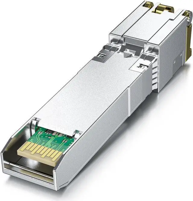 Alt view image 2 of 5 - Alwong 10GBASE-T SFP+ Transceiver, SFP+ to RJ45 Copper Module. 2.5/5/10G Multi-Rate, for Cisco SFP-10G-T-S, Ubiquiti UniFi UF-RJ45-10G, Meraki, MikroTik S+RJ10, Netgear, D-Link, and More, Pack of 2