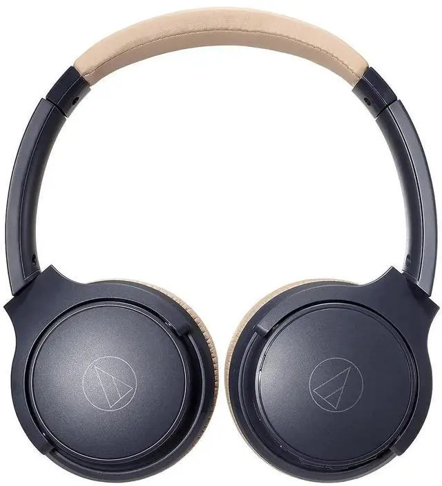 Alt view image 5 of 5 - Audio Technica ATH-S220BTNBG Navy/Beige Total Wireless On-Ear Headphones (2021)