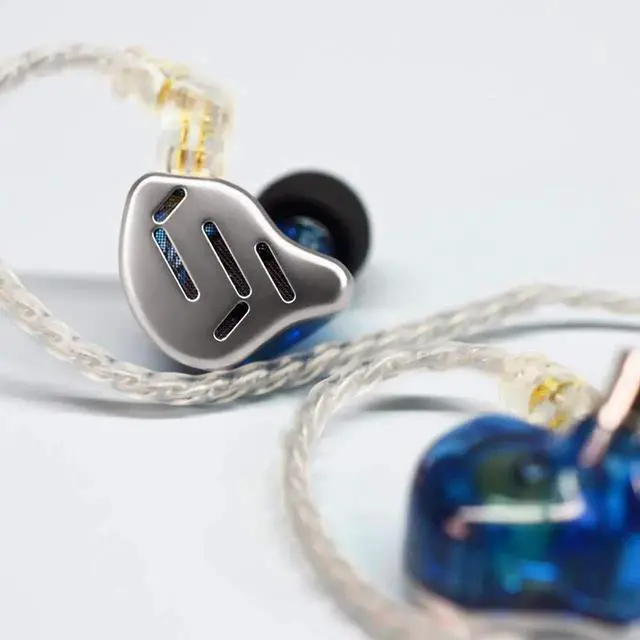 Alt view image 5 of 5 - KZ Zax in-Ear Monitors, 16-Units Hybrid in Ear Earphones, HiFi Stereo Noise Isolating Sport IEM Wired Earbuds/Headphones with Detachable Cable for Musician Audiophile (Without Mic, Silver)