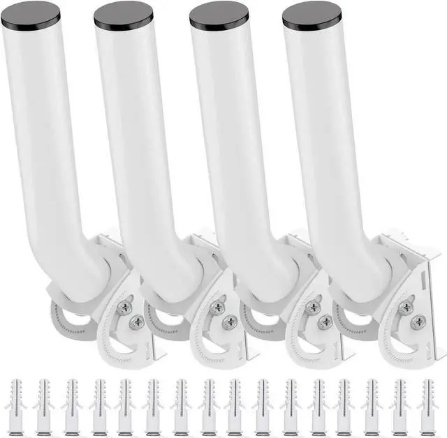 Main image of Wireless Bridge Bracket Mount, 12"(H) - 1.38 Universal Pole and Wall Mounted Mounting Bracket Mast Kit for Yagi Antennas, Ethernet Bridges, Network Extender, Outdoor Access Points AP CPE(4-Pack)