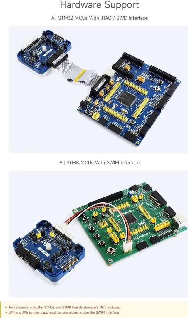 Alt view image 4 of 5 - Waveshare STLINK-V3SET Modular in-Circuit Debugger Programmer for STM8 STM32 USB JTAG