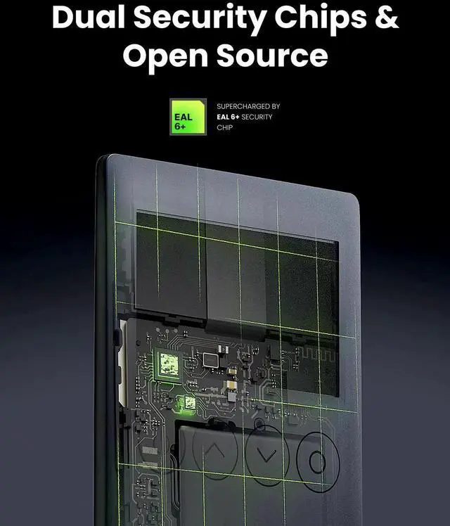 Alt view image 2 of 5 - OneKey Classic 1S - Hardware Crypto Wallet Cold Wallet - Bluetooth & NFT Support - EAL 6+ Top Security Cold Storage, Easily Manage Your Bitcoin, ETH, SOL, Doge, BNB, TRON, BCH, Kaspa