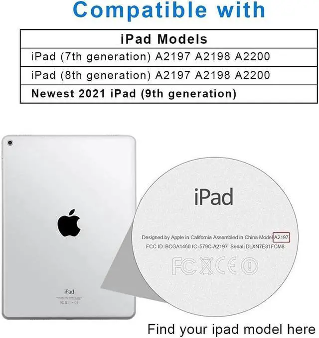 Alt view image 3 of 5 - aoub Case for iPad 9th/8th/7th Generation 10.2 inch, Stand Folio Detachable Wireless Bluetooth Keyboard Cover Soft TPU Back Case with Pencil Holder for iPad 10.2 2021/2020/2019, Purple