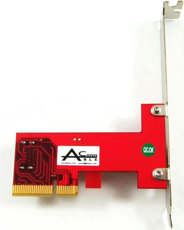 Ableconn U.2 NVMe SSD To PCIe 4.0 Adapter Card - Converts 2.5-inch U.2 Drives To PCIe Slot