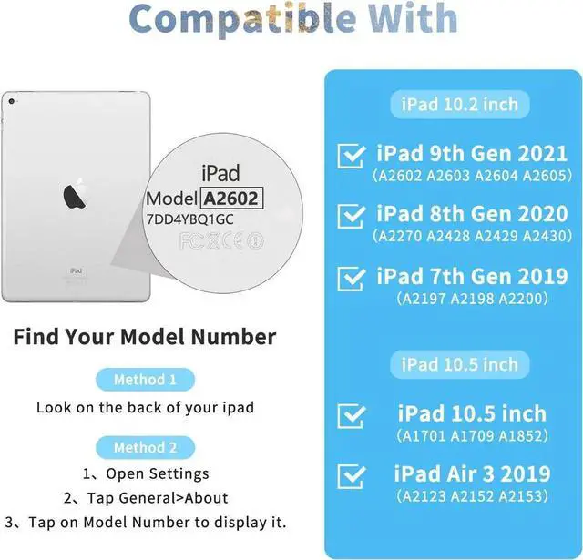 Alt view image 4 of 5 - FUWANG Keyboard Case for iPad 9th 8th 7th Generation 10.2 inch, Detachable 7 Colors Backlit for iPad 9th Generation Case with Keyboard, Keyboard Case for iPad Pro 10.5"/Air 3rd Gen, with Pencil Holder