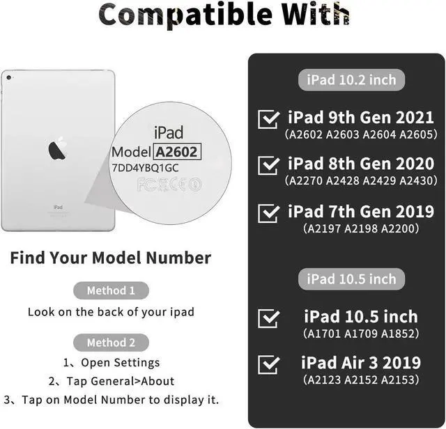 Alt view image 2 of 5 - FUWANG Keyboard Case for iPad 9th 8th 7th Generation 10.2 inch, Detachable 7 Colors Backlit for iPad 9th Generation Case with Keyboard, Keyboard Case for iPad Pro 10.5"/Air 3rd Gen, with Pencil Holder