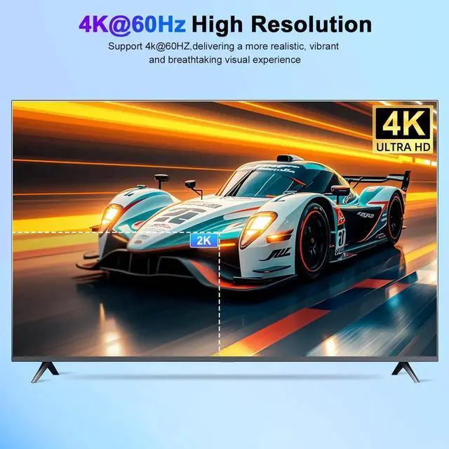 Alt view image 3 of 5 - 4K KVM Switch 3 Monitors 2 Computers Triple Monitor Displayport and 2 HDMI USB 3.0 KVM Switches 4K@60Hz,Support Extended/Mirror Mode Share 3 USB 3.0 Ports with Desktop Controller, Adapter Included