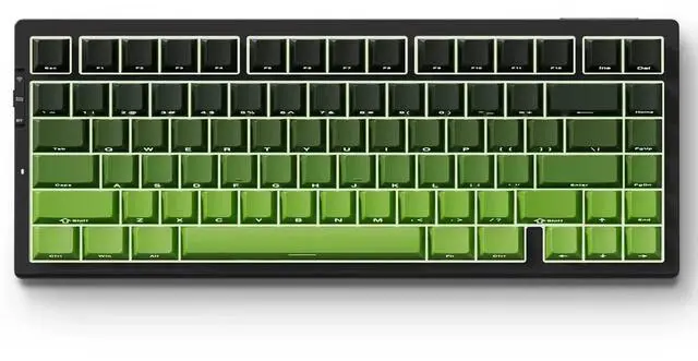 Main image of MCHOSE G75 PRO 75% Wireless Mechanical Keyboard, TKL Keyboards Tri-Mode BT5.0/2.4GHz/USB-C, Hot Swap Custom Creamy Keyboards Linear Switch, Double Shot PBT Keycaps RGB LED Backlit, Black&Green